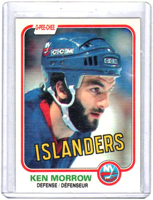 1981 O-Pee-Chee  Ken Morrow  Card #205 - New York Islanders